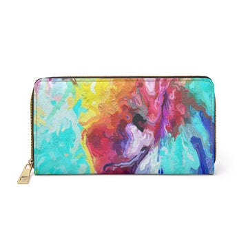 Rainbow Tie Dye Zipper Wallet Bynelo